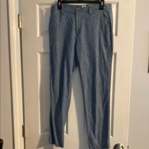 GAP Blue Chinos Classic Straight-Leg Pants